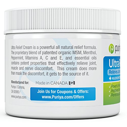 Powerful Pain Relief Cream for Arthritis. Proven Joint Back Knee Neck