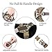 yisibo Tactical Dog Harness Military Working Dog Vest No-Pull Adjustable K9 Service Dog Training Vest with Handle,Camouflage,L