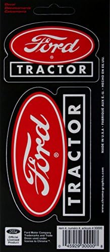 Ford Tractor Red Logo Sticker Window Decal