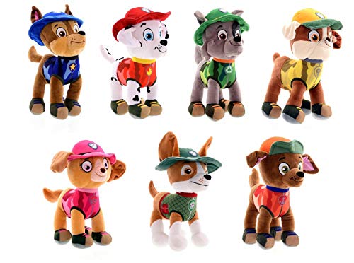 Dinotoys PAW Patrol Plüsch Hund Kuscheltier Jungle Rescue | 28 cm | Chase Marshall Rocky Rubble Sky Tracker Zuma… – Bild 4