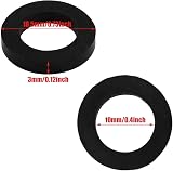LAMXD 10x 1/2 Inch Rubber Washers Seals for Shower Head Hose Black Good Sealing view 2