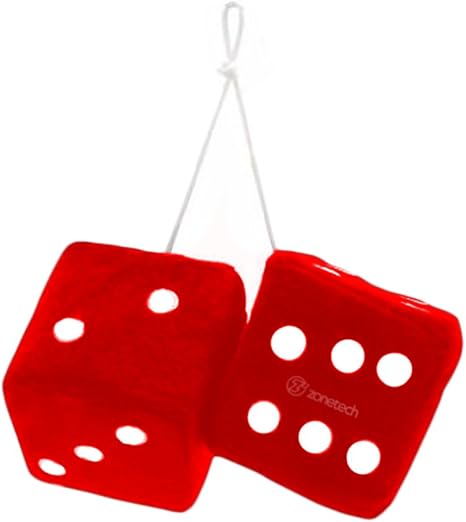 Amazon ハンギング サイコロ 1ペア レッド 車用芳香剤 車 バイク