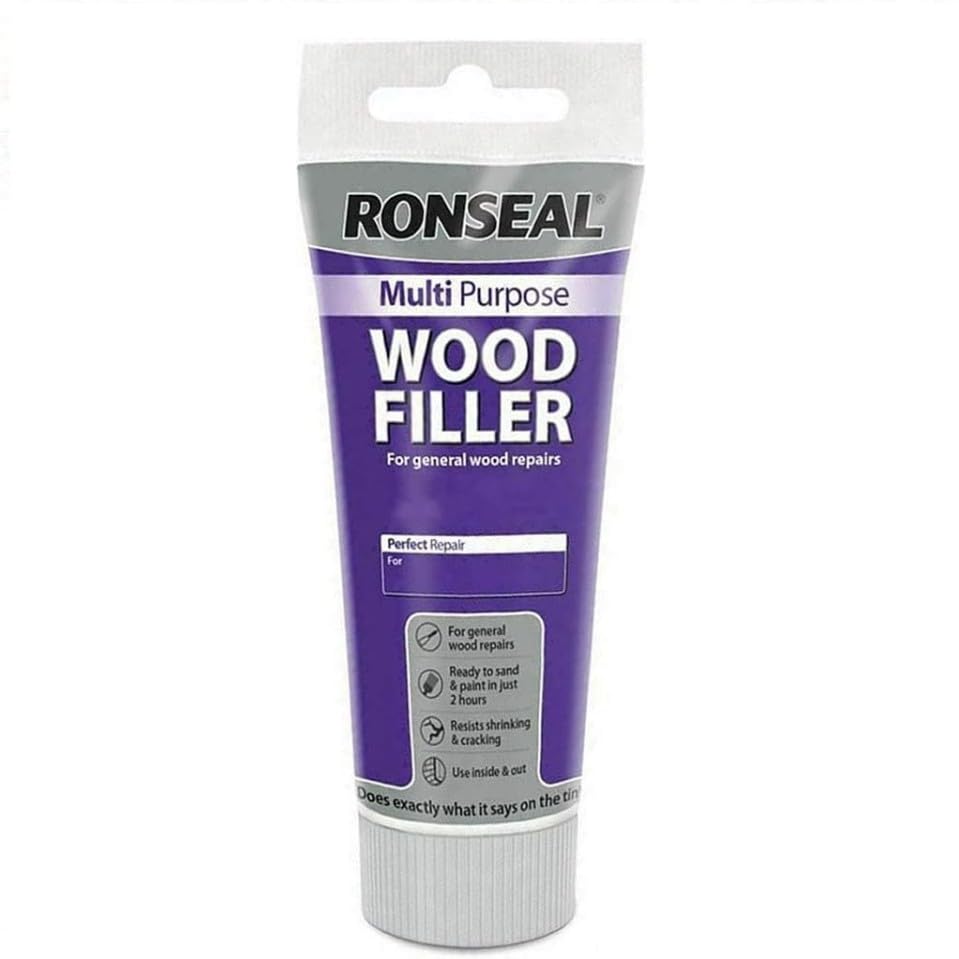 Ronseal RSLMPWFL250G 100g Multi-Purpose Wood Filler Tube - White