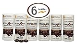 Energems Dark Chocolate Energy Boost with Caffeine, Vitamin B, Vitamin D, Antioxidants, plus L-Theanine- Dark Chocolate Flavors - 126 Dietary Supplement Gems (6 Bottle Pack)