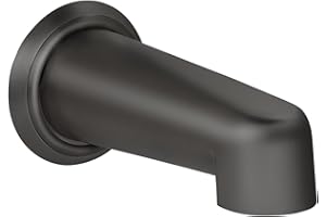 Miseno MNOTSND200 6-1/2" Non-Diverting Tub Spout - Flat Black