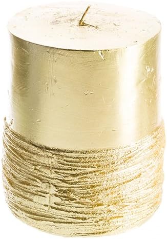 Jay Imports Birds Nest Gold Pillar Candle