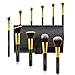 Refand Makeup Brushes Premium Makeup Brush Set Professional Makeup Kit with Pu Leather Storage Bag Gold Black (10 pcs)