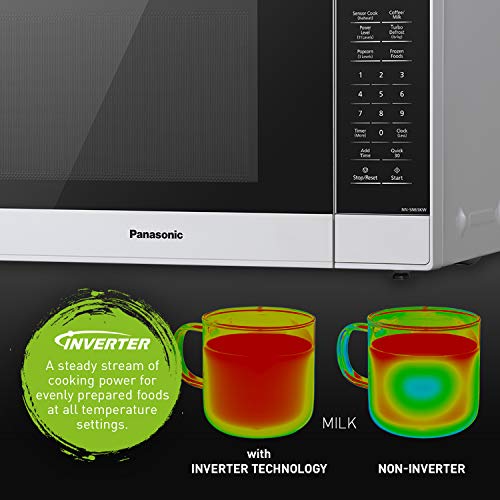 Panasonic NNSN65KW Microwave Oven with Inverter Technology, 1200W, 1.2
