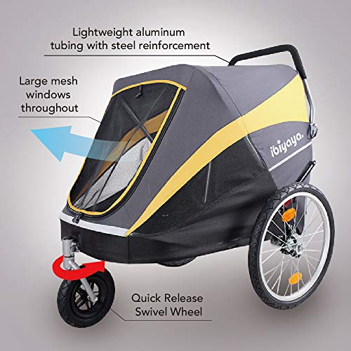 Large Pet Stroller for one Large or Multiple Medium Dogs with air