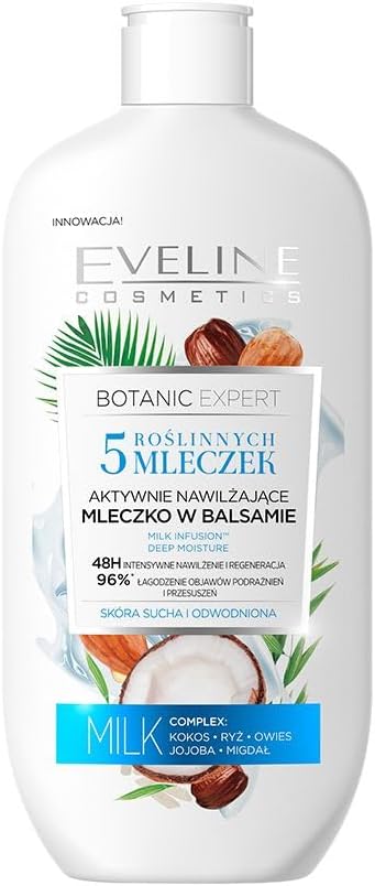 Eveline Cosmetics Botanic Expert Moisturizing Body Milk Lotion Dry Dehydrated