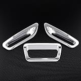 Set of ABS Chrome Rear Fog Light Brake Lamp Bezels Cover Molding Trim For Nissan X-Trail Rogue 2014-2016