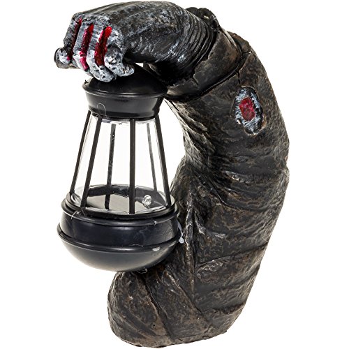 GreenLighting Zombie Arm Halloween Decoration with Solar Powered Lantern