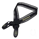 BudStraps Flexible Earbud Neck Strap for Running, Golf, Hiking (Flex - Black Strap/Black Clips) Retainer, Cord Manager