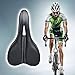 Cushion Gel Bicycle Bike Seat for Men - Comfortable Bike Saddle - Comfort for Road Racing,Mountain bike,Touring,Commuting,Triathlon,Indoor Cycling(Black)