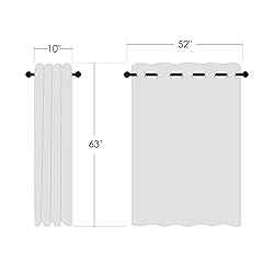 NICETOWN Greyish White Room Darkening Curtain