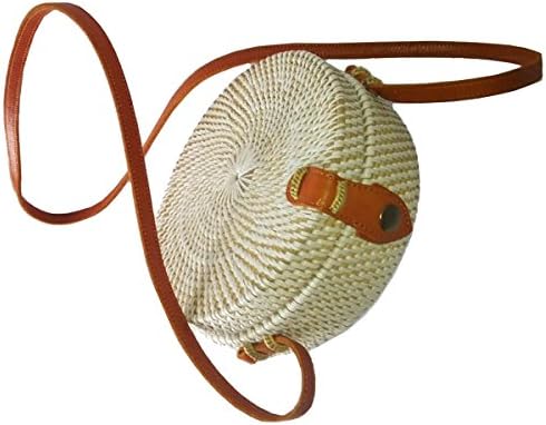 Handwoven Wicker Round Rattan Bag