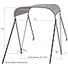2-Bow-Premium-Sun-Canopy-Bimini-Top-Sun-Shade-Cover-for-small-boats-kayaks-and-canoes