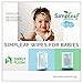 Simpleaf for Babies Flushable Wipes (Travel Pack): Eco- Friendly, Thick and Effective, Paraben and Alcohol Free, Hypoallergenic and Safe for Sensitive Skin, Unscented, Soothing Aloe Vera (2 Pack)