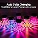 GELOO Solar Pathway Lights Outdoor, 6 Pack Waterproof Super Bright Color Changing Garden Colored Landscape Lighting for Lawn, Patio, Yard, Walkway, Sidewalk, Driveway