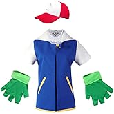Dunsuns Halloween Cosplay Costume Jacket Gloves Hat Set for Adult and Kids Blue, 140