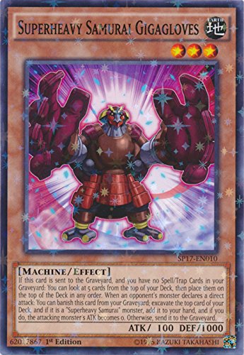 Superheavy Samurai Gigagloves - SP17-EN010 - Starfoil Rare - 1st Edition - Star Pack Battle Royal