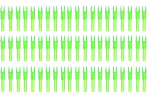 SDCYOW 60 Pack Archery Arrows Nocks 4.20mm Inside Diameter Plastic Nock for Compound Recurve Bow