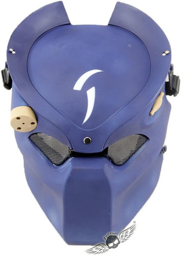 ZJZ Alien vs. Predator Mask CS Field Infrared Lamp Protective Mask Navy blue