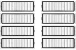 ZHICHENG 8pcs HEPA Filter For xiaomi L10S Ultra /S10+ /B108CN /B113CN /C102CN/ b105 /X20+/ X20 Plus/ S20+/ B108GL /B101CN /1C /1T /STYTJ03ZHM / X10+/ XMSTJQR2C /D10S plus/ D10 plus/B116 Robot vacuum cleaner