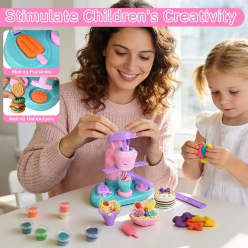 Play Doh, Diealles Shine Playdough for Children with 12 Dough Bottles, Play Doh Plasticine for Children