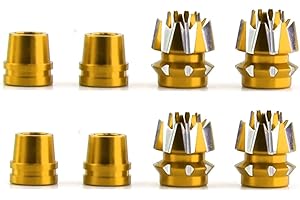 UURCSKY 2 Sets Alloy M3 Size 3mm Transmitter 3D Stick Ends for Futaba/Spektrum DX7 FrSky Taranis X9 X7 RadioLink RC Multicopter Quadcopter(Yellow)