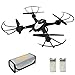 MJX X401H Wifi FPV Drone with Camera Live Video Altitude Hold RC Quadcopter Kit 3D Roll Headless Mode One Key Return Real Time Transmission RTF Helicopter with Bonus Battery Fireproof Pouch Black