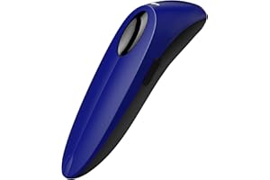 Alacrity 2D Barcode Scanner Wireless & Bluetooth & USB Wired Connection,Connect Smart Phone Tablet PC,QR Image Inventory Bar Code Scanner with Vibration Alert CO-R40 Blue