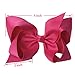 XIMA 25pcs Baby Girl Grosgrain Ribbon 6'' Large Hair Bows With French Clips For Teens Kids Barette For Accessory (With French clip)