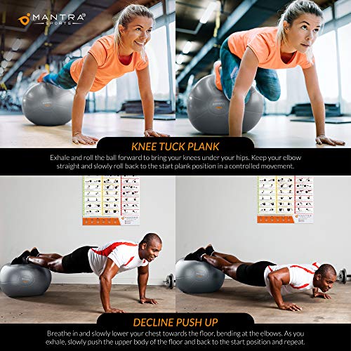 MANTRA SPORTS Exercise Ball Chair, Pilates Ball Best Yoga Shop