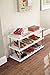 ClosetMaid 3-Tier Shelf Organizer Unit for Shoes, Accessories, Hats, Purses, Bags, in Entryway or Closet, Wood Shelves with Metal Frame, White