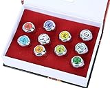 Coz' Place Set of 10 Pieces Naruto Cosplay Uchiha Itachi Akatsuki Member Ring Set