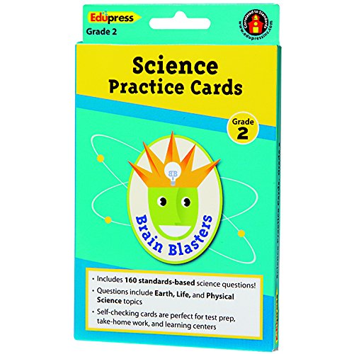 EDUPRESS Brain Blasters Science Skill Practice Cards Gr 2