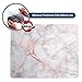 Insten Shiny Marble Mouse Pad - White/Rose Gold Marble, Premium Ultra Slim Hard Plastic, Silky Smooth & Super Light w/Anti Slip Backing, Rectangle Mat for Desktops, PC & Laptops - 9.45