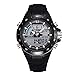 SKMEI 1016 New Sports digital Watch Silicone 50M Waterproof Multifunction Military (Black)