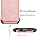BENTOBEN Galaxy S9 Case, Samsung S9 Case 2 in 1 Glitter Bling Hard PC Cover Coat Sparkly Shiny Leather Hybrid Soft Bumper Shockproof Protective Phone Cases for Samsung Galaxy S9 (SM-G960U), Rose Gold