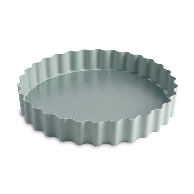 Jamie Oliver Tarteform rund Backformen, Karbonstahl, anthrazit, harborblue, 25 x 25 x 4 cm