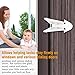 MITERL Sliding Door Locks for Baby Safety, Baby Safety Sliding Door Locks,Baby Sliding Window Locks,4 Pack Childproof Locks for Sliding Cabinet Cupboard Windows Door,White