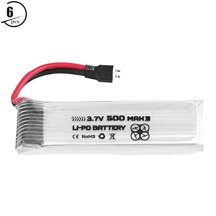 RC Batterie, 1 stück 3 stücke 6 stücke ENGPOW 3,7 V 1 s 500 mAh Akku für JJRC RC Modell Drone( 3 Stück)