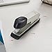 Bonsaii Metal Chrome Stapler, Handheld, Desktop, 20 Sheets Capacity, White/Black (G8701)