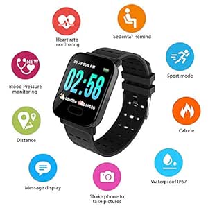 Layopo Bluetooth Smartwatch, Rastreador de Salud Long Standby con ...