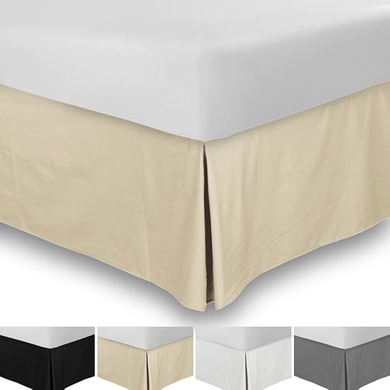 SRP Bedding Real 450 Thread Count Split Corner Bed Skirt