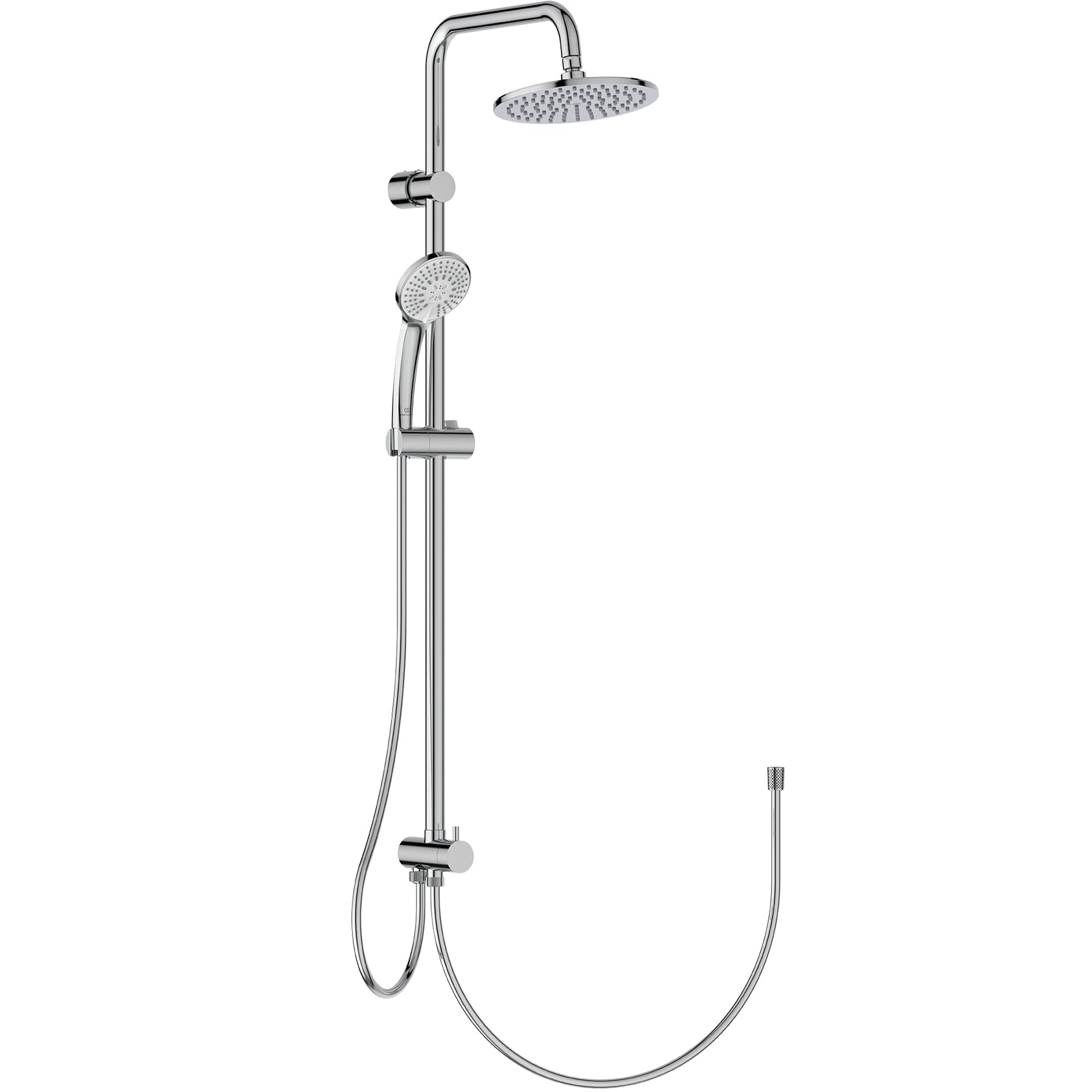 Ideal Standard Rain Dual Shower System for Exposed Shower Mixers, Chrome