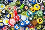 Devardi Glass COE 90 Premium Millefiori, 2 oz., Assorted Colors Fusing, Beadmaking