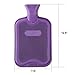 HomeTop Premium Classic Rubber Hot Water Bottle, Great for Pain Relief, Hot and Cold Therapy (2 Liters, Purple)