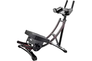 ComMax Ab Machine Core Abdominal Workout Equipment For Home Gym Adjustable Ab Crunch Foldable Strength Training Exercise Machine